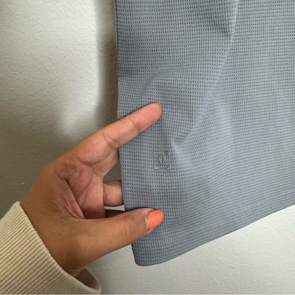 Lululemon Light Cast gray Warped Sense Polo Shirt - Picture 8 of 8